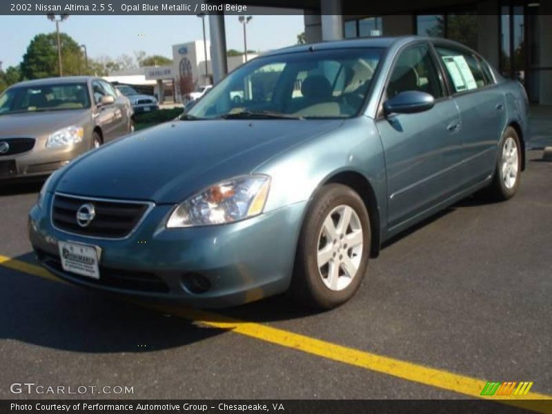 Opal Blue Metallic / Blond Beige 2002 Nissan Altima 2.5 S