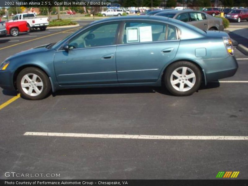 Opal Blue Metallic / Blond Beige 2002 Nissan Altima 2.5 S