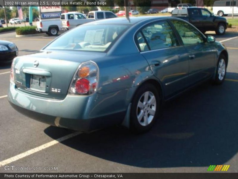 Opal Blue Metallic / Blond Beige 2002 Nissan Altima 2.5 S