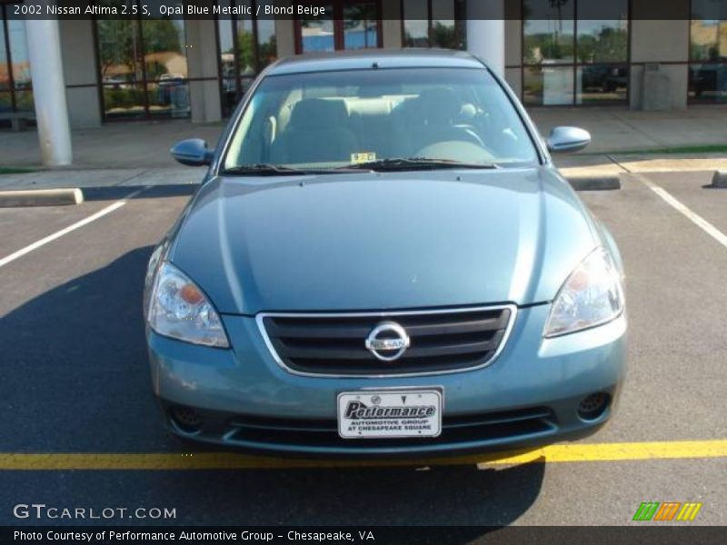 Opal Blue Metallic / Blond Beige 2002 Nissan Altima 2.5 S