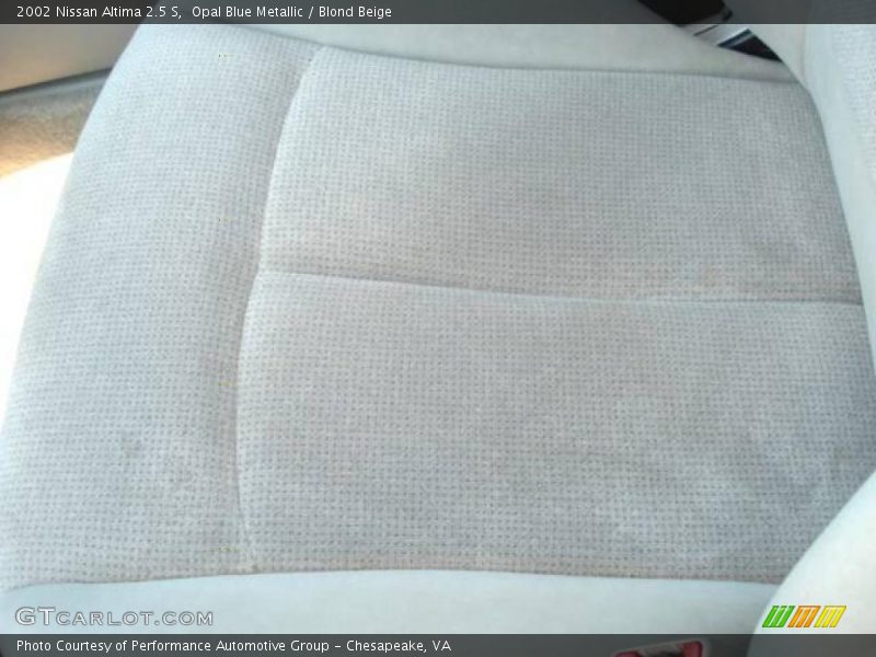 Opal Blue Metallic / Blond Beige 2002 Nissan Altima 2.5 S