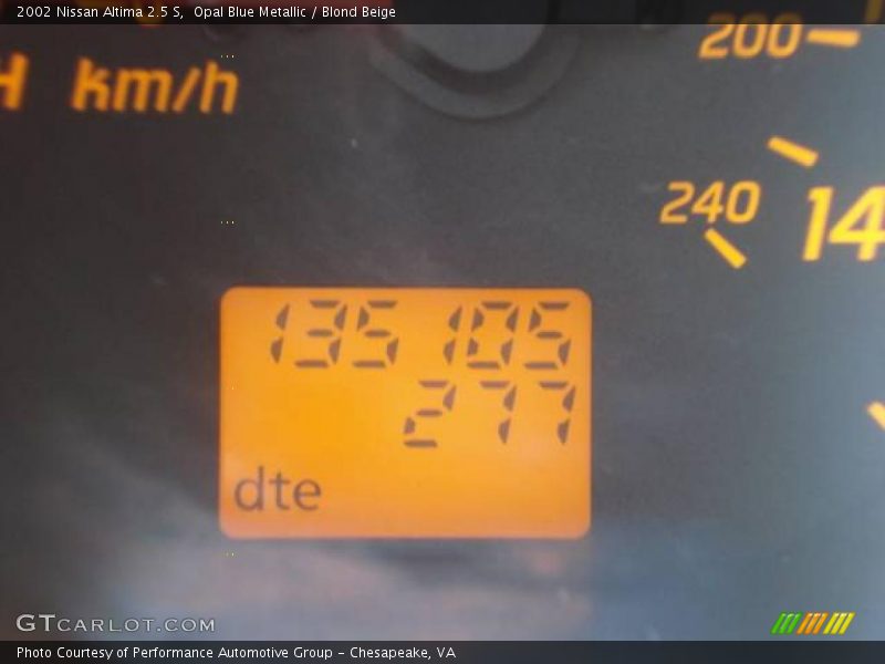 Opal Blue Metallic / Blond Beige 2002 Nissan Altima 2.5 S