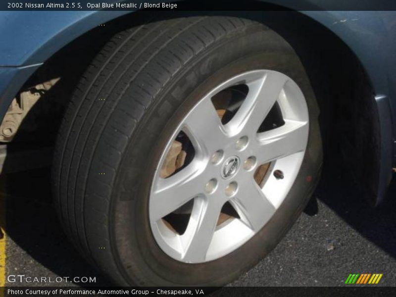 Opal Blue Metallic / Blond Beige 2002 Nissan Altima 2.5 S