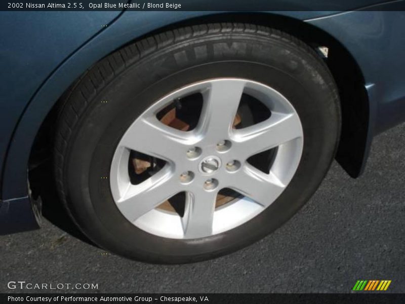 Opal Blue Metallic / Blond Beige 2002 Nissan Altima 2.5 S