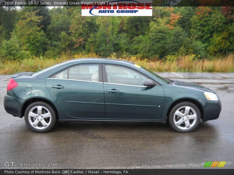 Emerald Green Metallic / Light Taupe 2006 Pontiac G6 GT Sedan