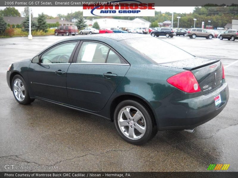 Emerald Green Metallic / Light Taupe 2006 Pontiac G6 GT Sedan