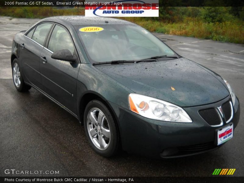 Emerald Green Metallic / Light Taupe 2006 Pontiac G6 GT Sedan