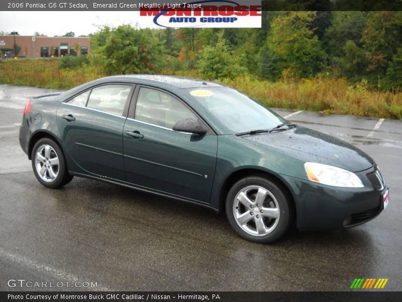 Emerald Green Metallic / Light Taupe 2006 Pontiac G6 GT Sedan