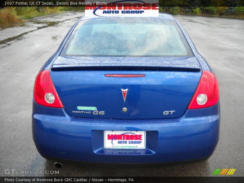 Electric Blue Metallic / Ebony 2007 Pontiac G6 GT Sedan