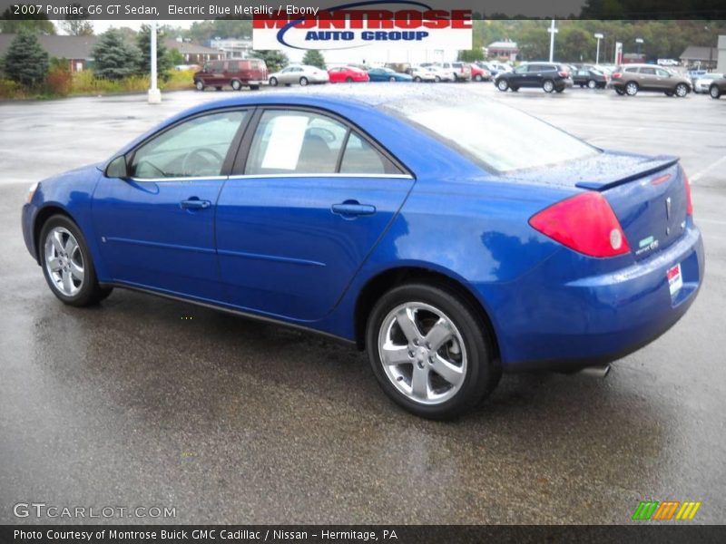 Electric Blue Metallic / Ebony 2007 Pontiac G6 GT Sedan