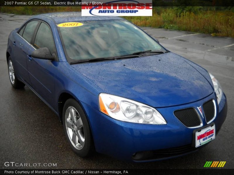 Electric Blue Metallic / Ebony 2007 Pontiac G6 GT Sedan