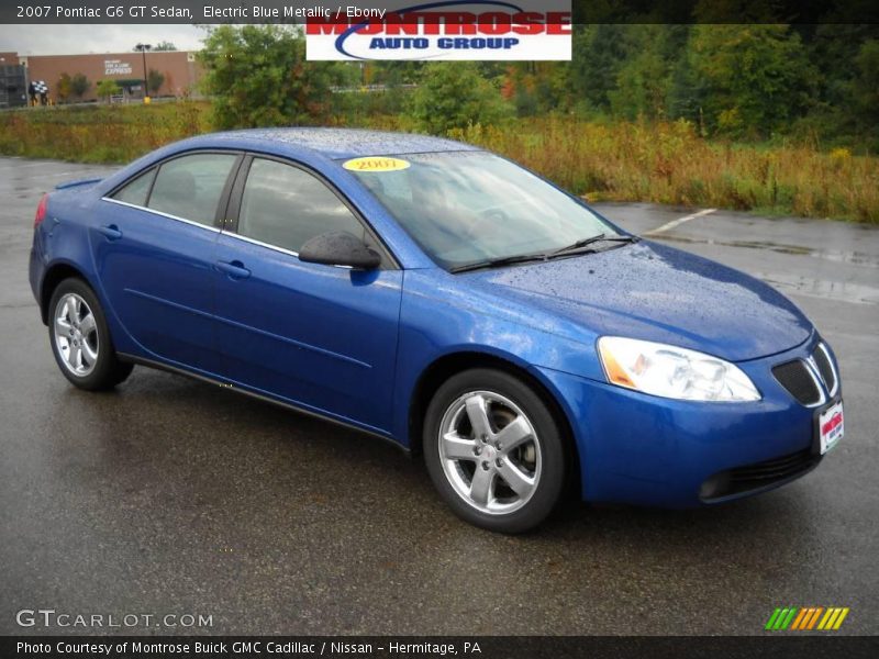 Electric Blue Metallic / Ebony 2007 Pontiac G6 GT Sedan