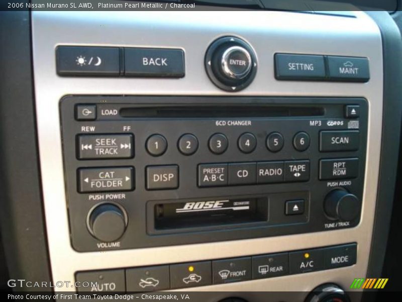 Platinum Pearl Metallic / Charcoal 2006 Nissan Murano SL AWD