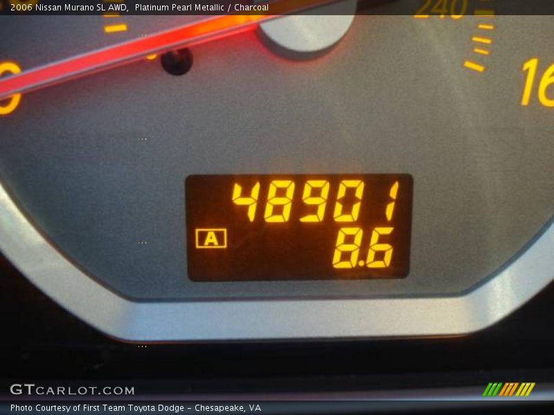 Platinum Pearl Metallic / Charcoal 2006 Nissan Murano SL AWD