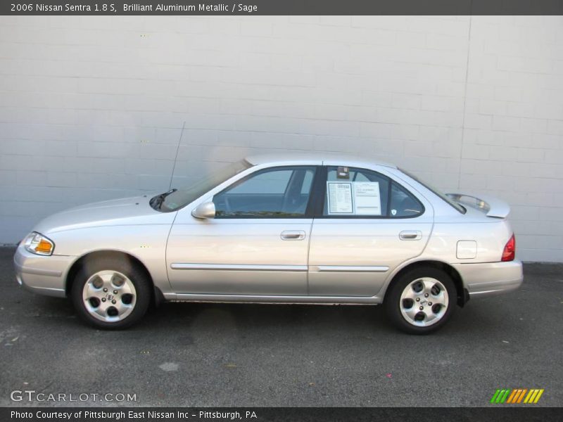 Brilliant Aluminum Metallic / Sage 2006 Nissan Sentra 1.8 S