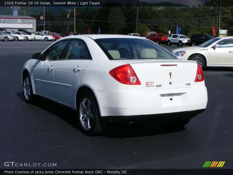 Summit White / Light Taupe 2009 Pontiac G6 V6 Sedan