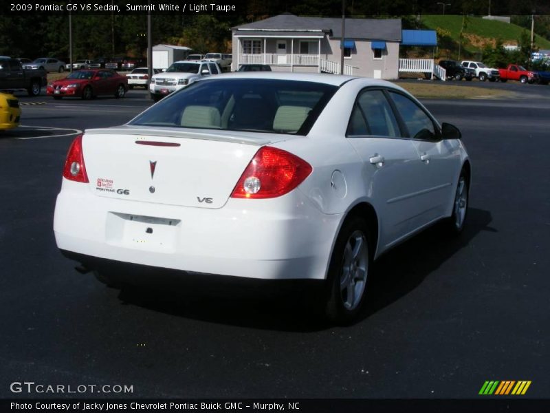 Summit White / Light Taupe 2009 Pontiac G6 V6 Sedan