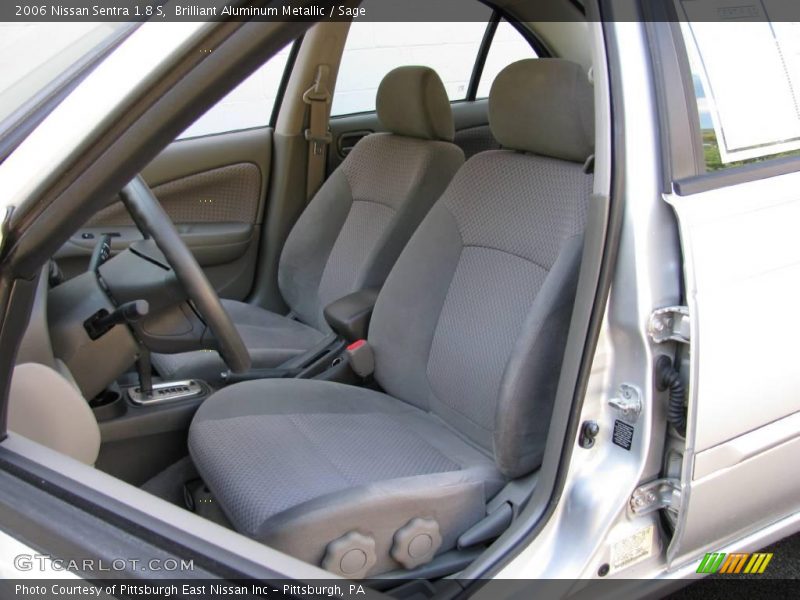 Brilliant Aluminum Metallic / Sage 2006 Nissan Sentra 1.8 S