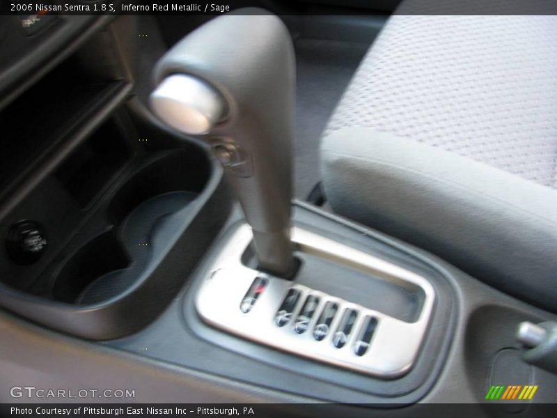 Inferno Red Metallic / Sage 2006 Nissan Sentra 1.8 S