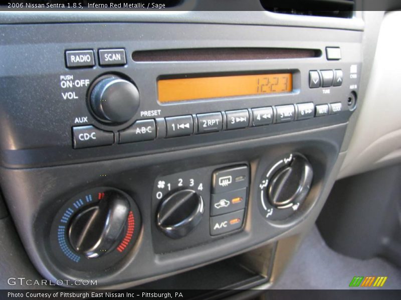 Inferno Red Metallic / Sage 2006 Nissan Sentra 1.8 S