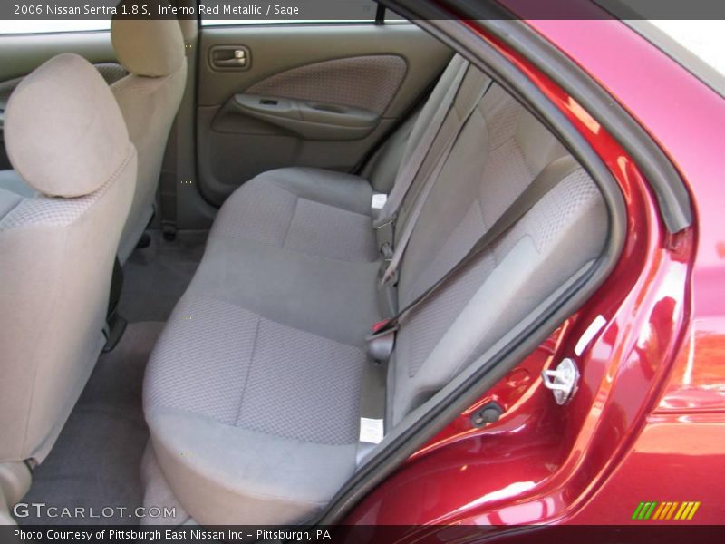Inferno Red Metallic / Sage 2006 Nissan Sentra 1.8 S