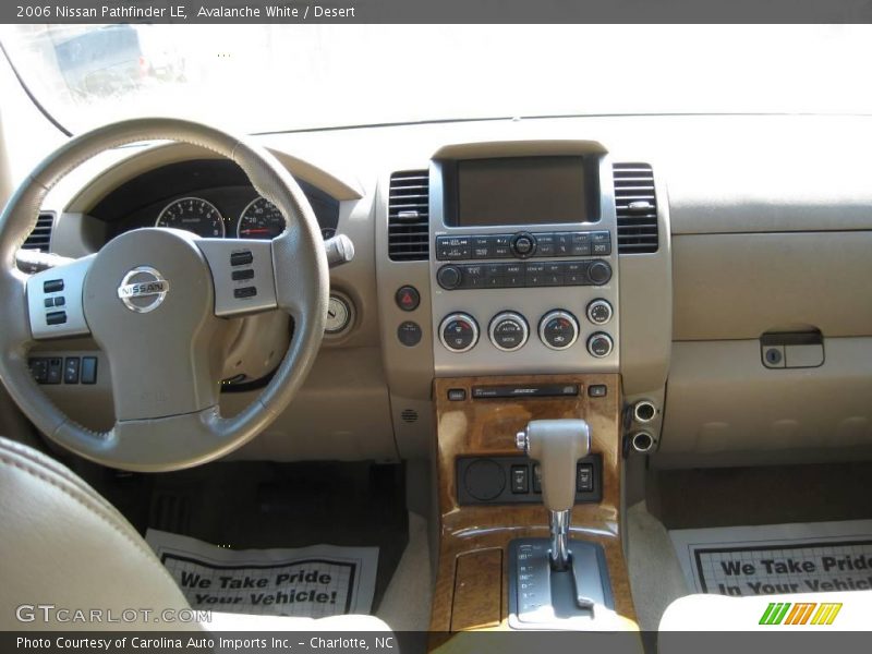 Avalanche White / Desert 2006 Nissan Pathfinder LE