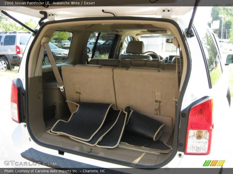 Avalanche White / Desert 2006 Nissan Pathfinder LE
