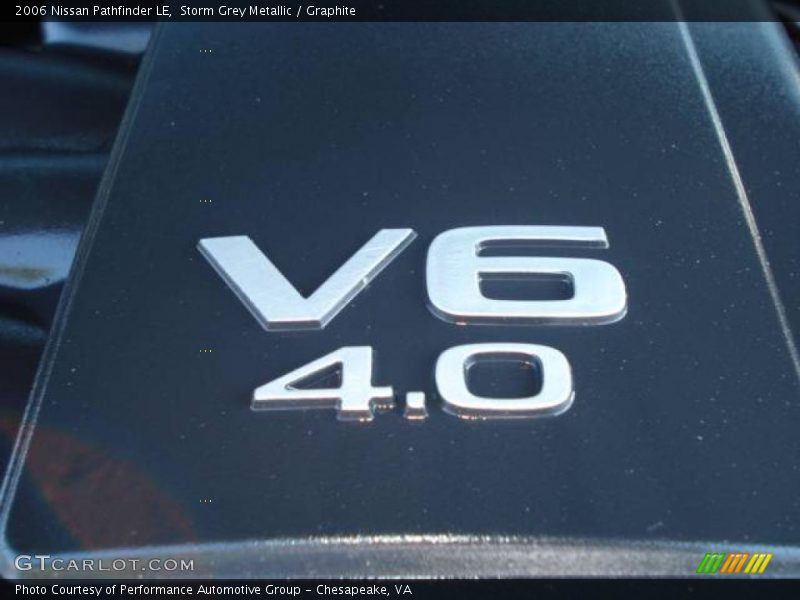 Storm Grey Metallic / Graphite 2006 Nissan Pathfinder LE