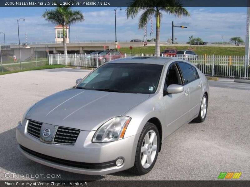 Liquid Silver Metallic / Black 2006 Nissan Maxima 3.5 SE