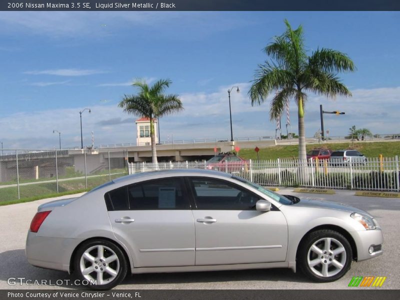 Liquid Silver Metallic / Black 2006 Nissan Maxima 3.5 SE