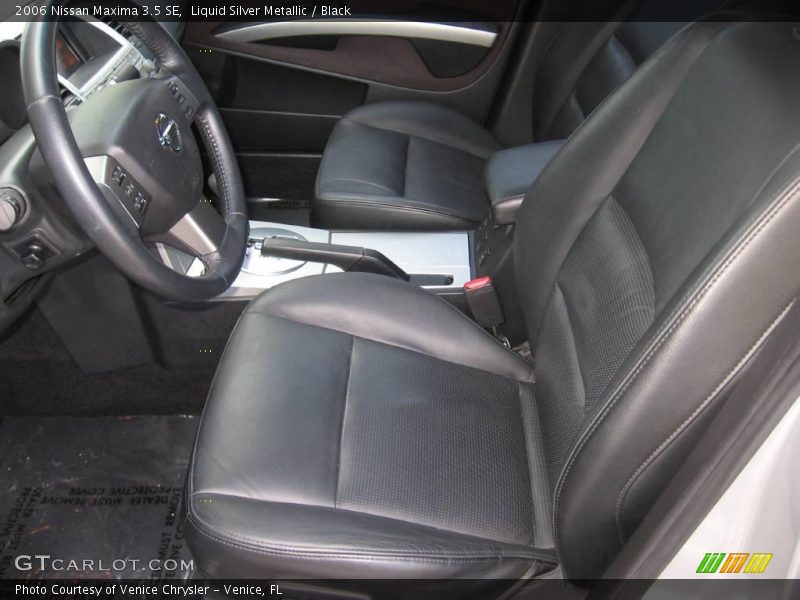 Liquid Silver Metallic / Black 2006 Nissan Maxima 3.5 SE