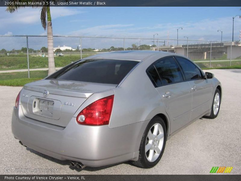 Liquid Silver Metallic / Black 2006 Nissan Maxima 3.5 SE