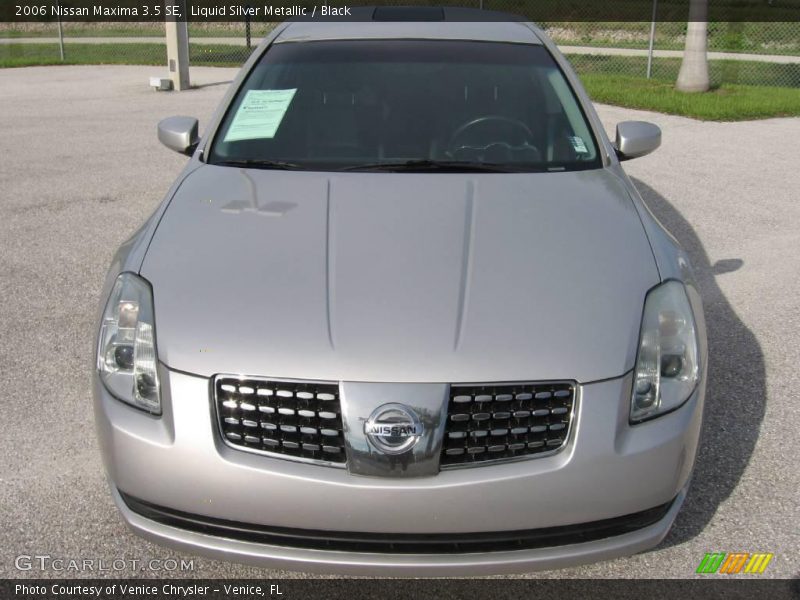 Liquid Silver Metallic / Black 2006 Nissan Maxima 3.5 SE