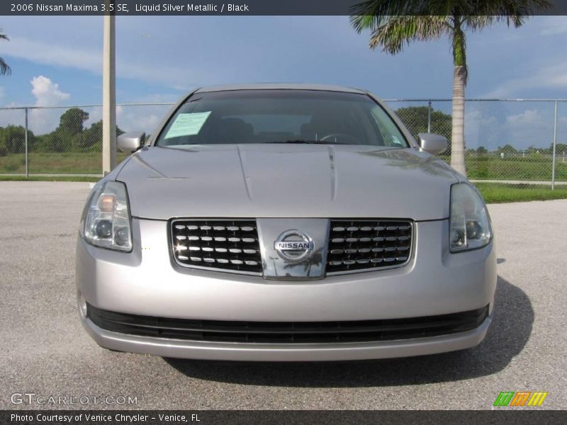 Liquid Silver Metallic / Black 2006 Nissan Maxima 3.5 SE