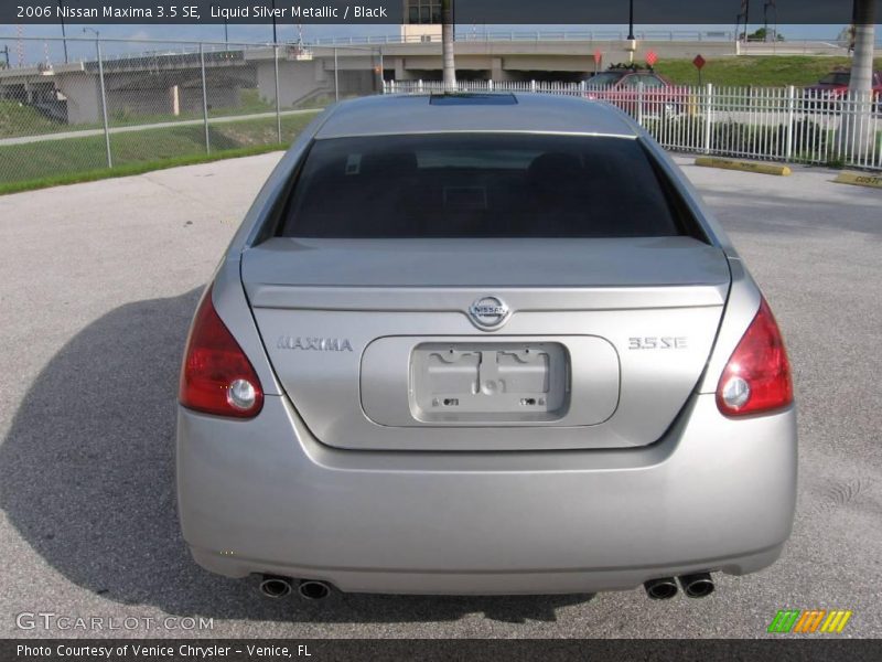 Liquid Silver Metallic / Black 2006 Nissan Maxima 3.5 SE