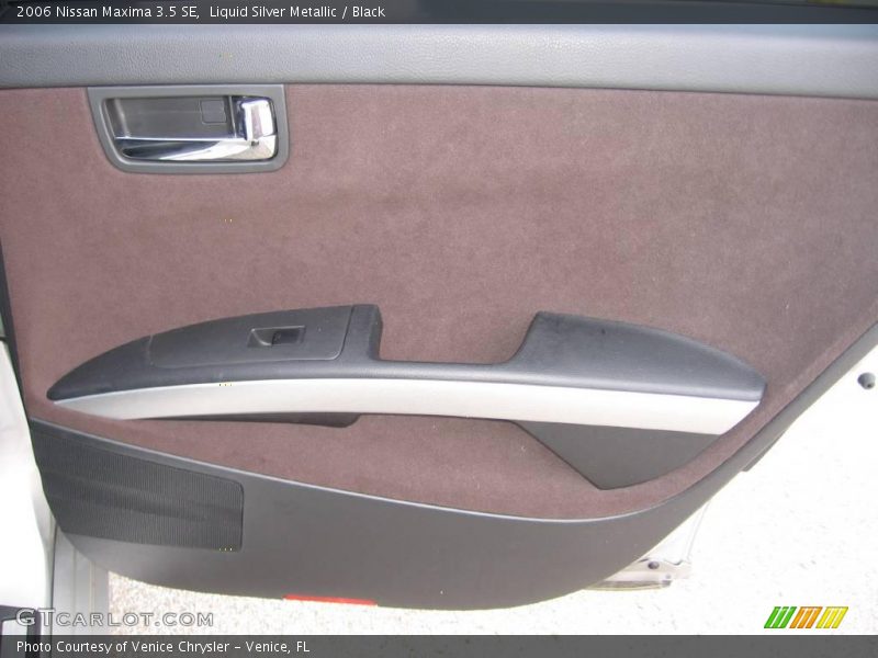 Liquid Silver Metallic / Black 2006 Nissan Maxima 3.5 SE
