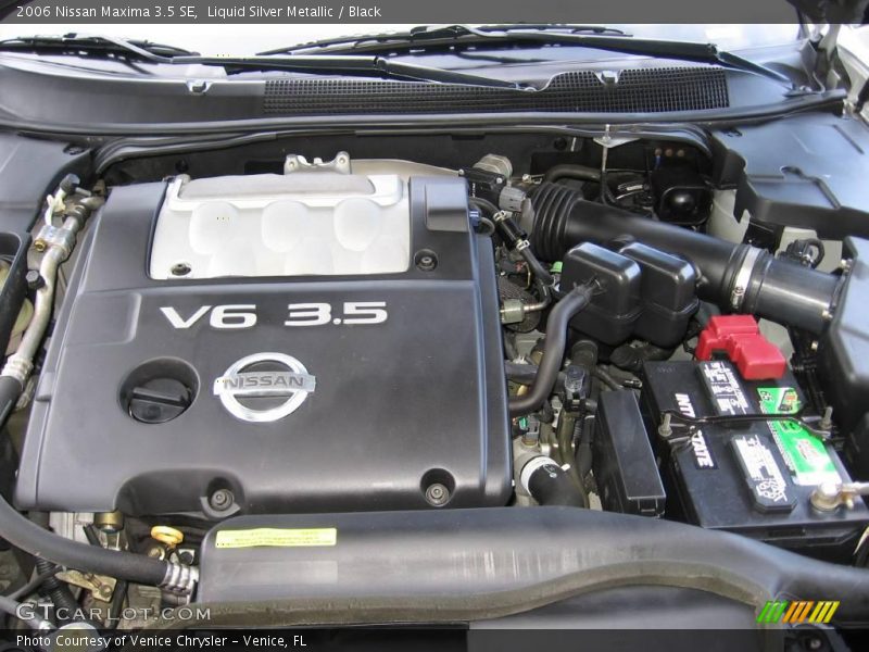 Liquid Silver Metallic / Black 2006 Nissan Maxima 3.5 SE