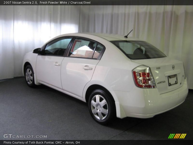 Fresh Powder White / Charcoal/Steel 2007 Nissan Sentra 2.0