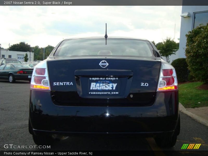 Super Black / Beige 2007 Nissan Sentra 2.0
