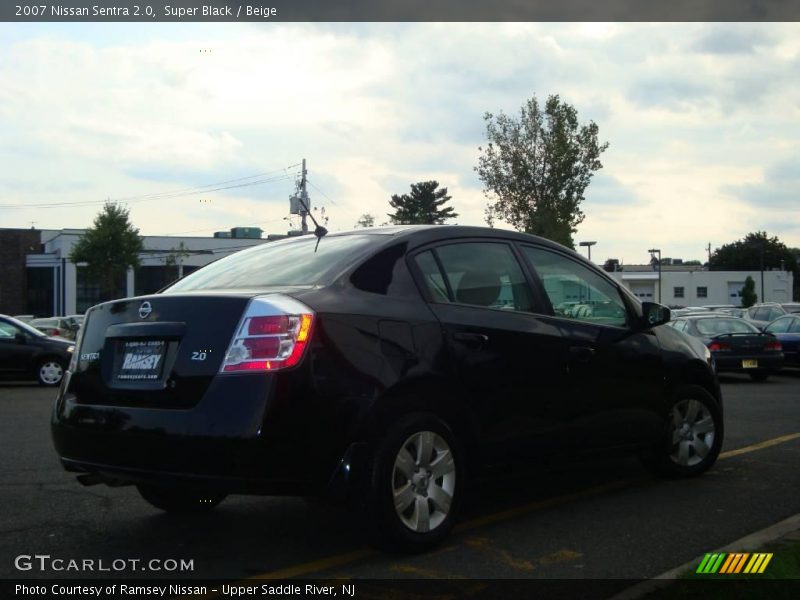 Super Black / Beige 2007 Nissan Sentra 2.0