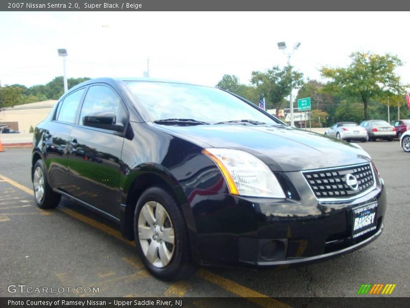 Super Black / Beige 2007 Nissan Sentra 2.0