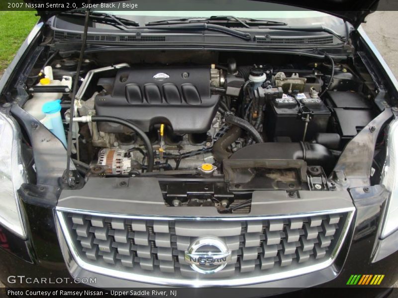 Super Black / Beige 2007 Nissan Sentra 2.0