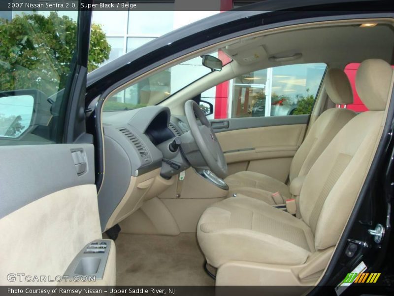 Super Black / Beige 2007 Nissan Sentra 2.0