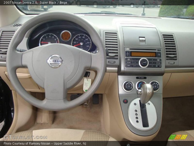 Super Black / Beige 2007 Nissan Sentra 2.0
