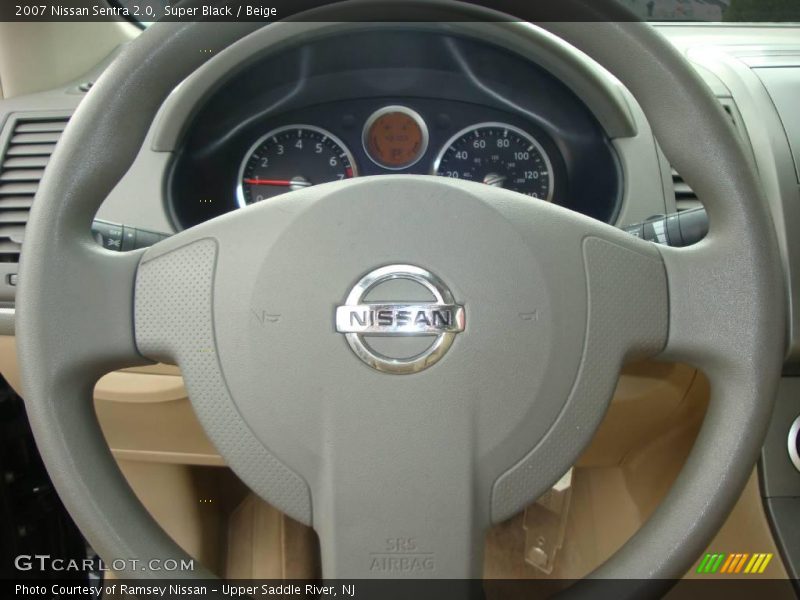 Super Black / Beige 2007 Nissan Sentra 2.0