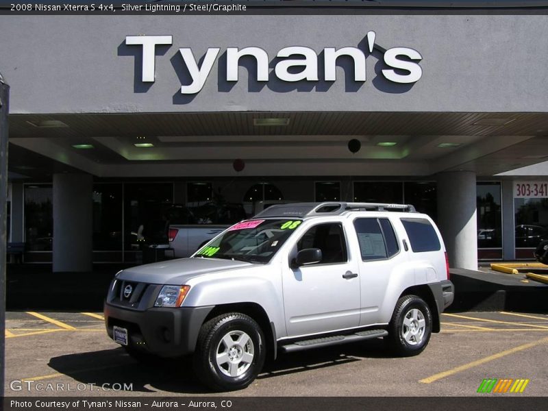 Silver Lightning / Steel/Graphite 2008 Nissan Xterra S 4x4