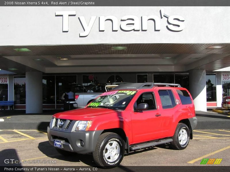 Red Alert / Steel/Graphite 2008 Nissan Xterra S 4x4