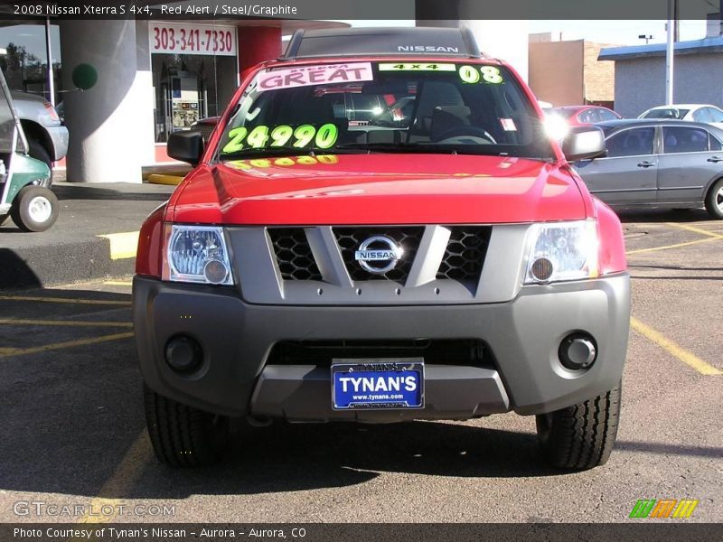 Red Alert / Steel/Graphite 2008 Nissan Xterra S 4x4