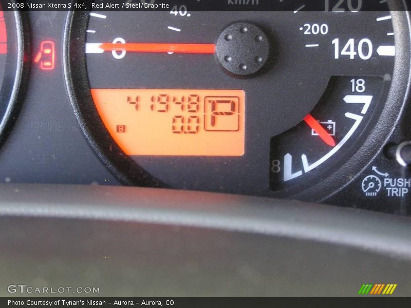 Red Alert / Steel/Graphite 2008 Nissan Xterra S 4x4