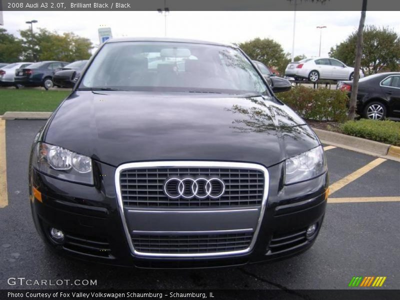 Brilliant Black / Black 2008 Audi A3 2.0T